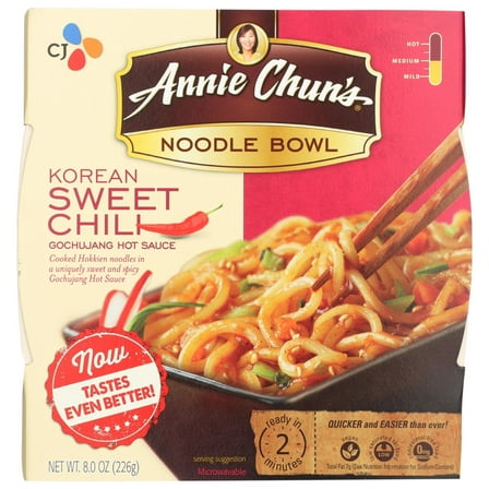 8.0 oz, 1PACK, Annie Chun's Korean Style Sweet Chili Noodle Bowl