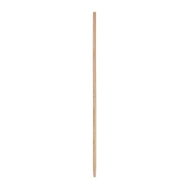 Boardwalk BWK124 1-1/8 in. x 54 in. Tapered End Lacquered Hardwood Broom Handle - Natural