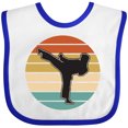 thumbnail image 3 of Inktastic Karate Martial Arts Silhouette Boys or Girls Baby Bib, 3 of 4