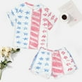 thumbnail image 4 of 4th of July 2 Pack Women’s Pajama Set Print Sleepwear And Shorts Y2k Loungewear Sets S-5XL, 4 of 7