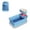 Blue, variant on Two-Compartment Silicone Seasoning Box with Lid,Portable Leak-Proof Dipping Container,a BPA-Free and Reusable Food Storage Container for Sauces Condiments Dressings and Small Portions