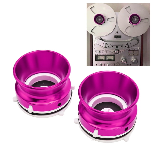 Universal Loading Device, NAB Hub Adapters High Strength Aluminium Alloy 10 Inch Lockable Purple Handle for Reel To Reel Tape Recorders