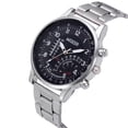 thumbnail image 2 of Fsqjgq Quartz Watches for Men with Stainless Steel Mesh Expansion Band Digital Analog Watch, 2 of 2