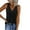 Black, variant on Amoretu Womens Henley Tank Top V Neck Cami Knit Vest Shirts Blouse Black xl