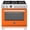 Arancio, variant on Bertazzoni Pro366bcfept Professional 36" Wide 5.7 Cu. Ft. Free Standing Dual Fuel Range -
