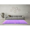 thumbnail image 3 of Ahgly Company Indoor Round Abstract Purple Modern Area Rugs, 7' Round, 3 of 4