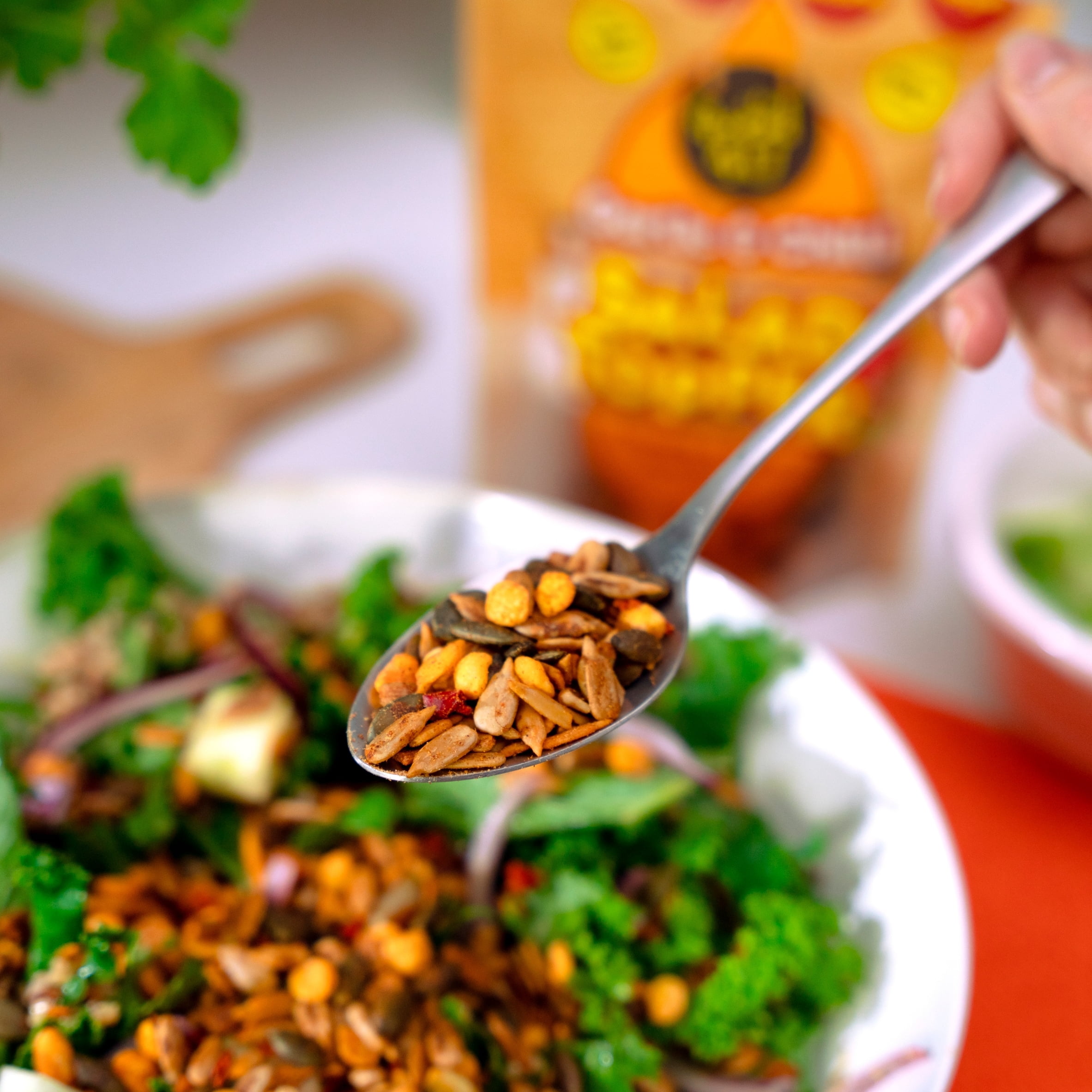 Good4U Garlic & Chilli Salad Topper 125g, Imported from Britain