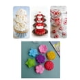 thumbnail image 2 of 6 Pack Cake Molds Colorful Baking Moulds Flower Shaped Delicate Silicone Baking Forms Perfect for Family Gatherings, 2 of 5