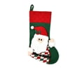 thumbnail image 3 of 3D Christmas Stocking Santa Snowman Reindeer Xmas Character Knitted Applique for Family Holiday Fireplace Mantel Tree Stair Wall Door Christmas Party Decorations by MPOISVA, 3 of 7