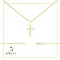thumbnail image 7 of BEBERLINI Women Cross CZ Pendant Necklace Set 14K Gold Filled Box Chain Jewelry 18", 7 of 7