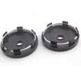 thumbnail image 4 of 4pcs Car Blank Wheel Hub Center Cap Black 56mm Rim Cover Auto No Logo Badge Universal Car Wheel Rims Center Hubcap Cover, 4 of 5