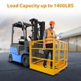 thumbnail image 6 of 43"x45" Forklift Safety Cage, 1300 LBS Capacity Forklift Work Platform with Safety Harness, Collapsible Aerial Platform for Lifting Loader
﻿, 6 of 7
