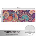 thumbnail image 5 of Kitchen Rugs Sets Of 2,Multicolor Paisley and Floral Pattern Anti Fatigue Kitchen Mat Rugs Non Slip Washable,Decorative Kitchen Floor Mats for Kitchen,Sink,Laundry,17"X47", 5 of 5