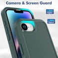 thumbnail image 4 of MYKOMI For iPhone 16E Case: Dual Layer Protective Heavy Duty Cell Phone Cover Shockproof Rugged with HD Screen Protector - Military Protection Bumper Tough - Apple iPhone 16E / SE 2025 / SE4, 4 of 8