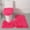 Hot Pink-HT-clearacne, variant on OEFNTAC Decorations 3-piece Bathroom Carpet, Super Soft Non Slip Bathtub Carpet And Absorbent Bath Mat, Bathroom Carpet, Bath Mat For Bathroom xmas decorations