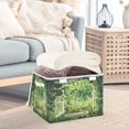 thumbnail image 5 of Storage Box With Lid 16.5x12.6x11.8In Lidded Home Storage Bins Foldable Stacked Household Storage Box Lush Garden Hearts, 5 of 7