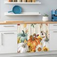 thumbnail image 6 of Thanksgiving Sink Skirt 11"Wx13"L,Dustproof Under Sink Curtain with Self Adhesive Tape,Fall Orange Green Pumpkin Sunflower Leaf Cabinet Curtain Cover for Bathroom Vanity,Kitchen Cabinet Storage Shelf, 6 of 9