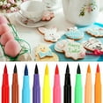 thumbnail image 3 of Biplut Cake Painting Pen Food Grade Ink Markers Pigment Pen Brush Accessories Edible Food Pen Cake Decoration DIY Baking Baking Supplies (Black (single)), 3 of 13