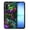 Purple Green Galaxy Marble, variant on WIRESTER Shockproof Soft Rubber Cover Case for Samsung Galaxy A17 5G 6.7" 2025, Black Marble Gold Veins