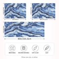 thumbnail image 4 of Haosy Satin Pillowcase for Hair and Skin Standard Cooling Silk Pillow Case with Envelope Closure Blue Black White Marble 20"x26", 4 of 9