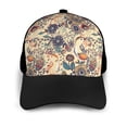 thumbnail image 3 of Xecao Floral With Birds print unisex vintage washed baseball cap, a soft and adjustable hat perfect for any casual style., 3 of 5