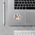 thumbnail image 2 of Funny Watercolor Adorable Miniature American Shepherd Peeking Through Torn Paper Effect Cutout Transfer Sticker MAS Dog Lover Gifts Transparent Decal Art Decor - 00026, 2 of 5