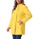 thumbnail image 4 of Abrigo de mujer INSPIRE CHIC de longitud media, con cuello alto, de un solo botón, abrigo de invierno, color amarillo, talla S, 4 of 6