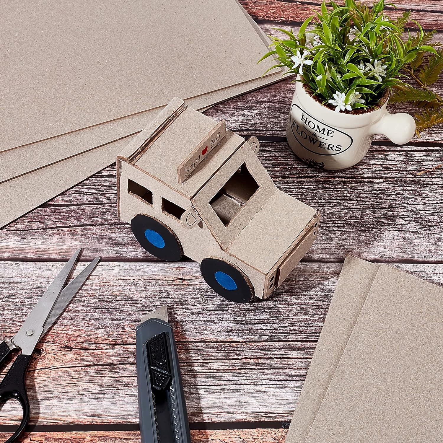 11.7 x 8.2” Book Board, 6pcs 79PT Rectangle Binders Board for Book Binding Heavy Weight Brown Kraft Cardboard Paper Board for Scrapbooking Picture Frame Backing Invitations
