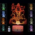 thumbnail image 1 of 3D Illusion night Light Lord SHIVA Statue Best Gift Diwali for Family & Friends-Cool Home Décor With Touch Sensor 16 Color Mode, 1 of 9