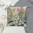thumbnail image 2 of Patifu   Embroidery Floral Pattern Throw Pillow Covers  Couch Pillows Case for Bed Living Room Chair, No Insert   12x12in, 2 of 5