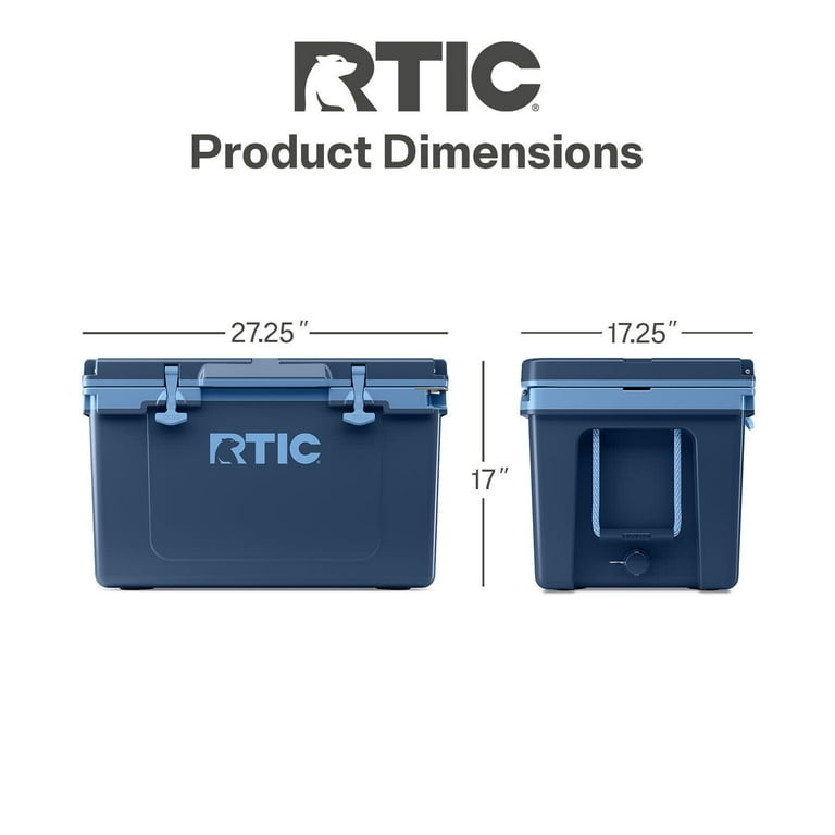 RTIC 52 QT Hard-Sided Ice Chest Cooler, Ultra-Light, Fits 76 Cans