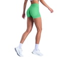 thumbnail image 3 of Gyexs Women's Seamless High Waisted Yoga Shorts, Textured Lifting Workout Biker Shorts, Gym Athletic Running Green, Size S, 3 of 9