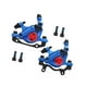 thumbnail image 2 of Frenos de disco hidráulicos perfecl delanteros y traseros para bicicleta de carrete Azul, 2 of 8