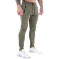 thumbnail image 5 of Mens Sweatpants with Pockets Casual Slim Fit Elastic Waist Tapered Joggers Athletic Workout Gym Pants, 5 of 5