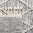 thumbnail image 6 of SAFAVIEH Marrakesh Erykah Geometric Polyester Area Rug, Ivory/Grey, 6'6" x 9', 6 of 7