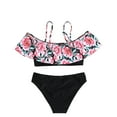 thumbnail image 3 of GYRATEDREAM 5-14 Years Child Girls 2 Piece Bikini Set Swimsuit Teen Girl Bathing Suit, 3 of 7