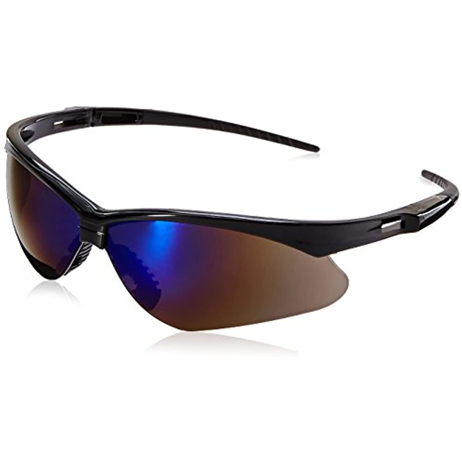 Jackson Safety 3000358 Nemesis Safety Glasses Black Frame / Blue Mirror ...