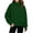 G02 Army Green, variant on LUGOGNE Boys Girls Zip Up Jacket Kids Mock Neck Long Sleeve Athletic Sweatshirt with Thumb Hole and Pockets Red,140