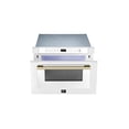 thumbnail image 2 of Forno Capoliveri Espresso 24-Inch Microwave Drawer, White, 1.2 cu.ft, 1500 Watts, Built-In, Touch Control LCD Display, Auto-Touch Open/Close, 11 Power Levels, Sensor Cooking, 2 of 6