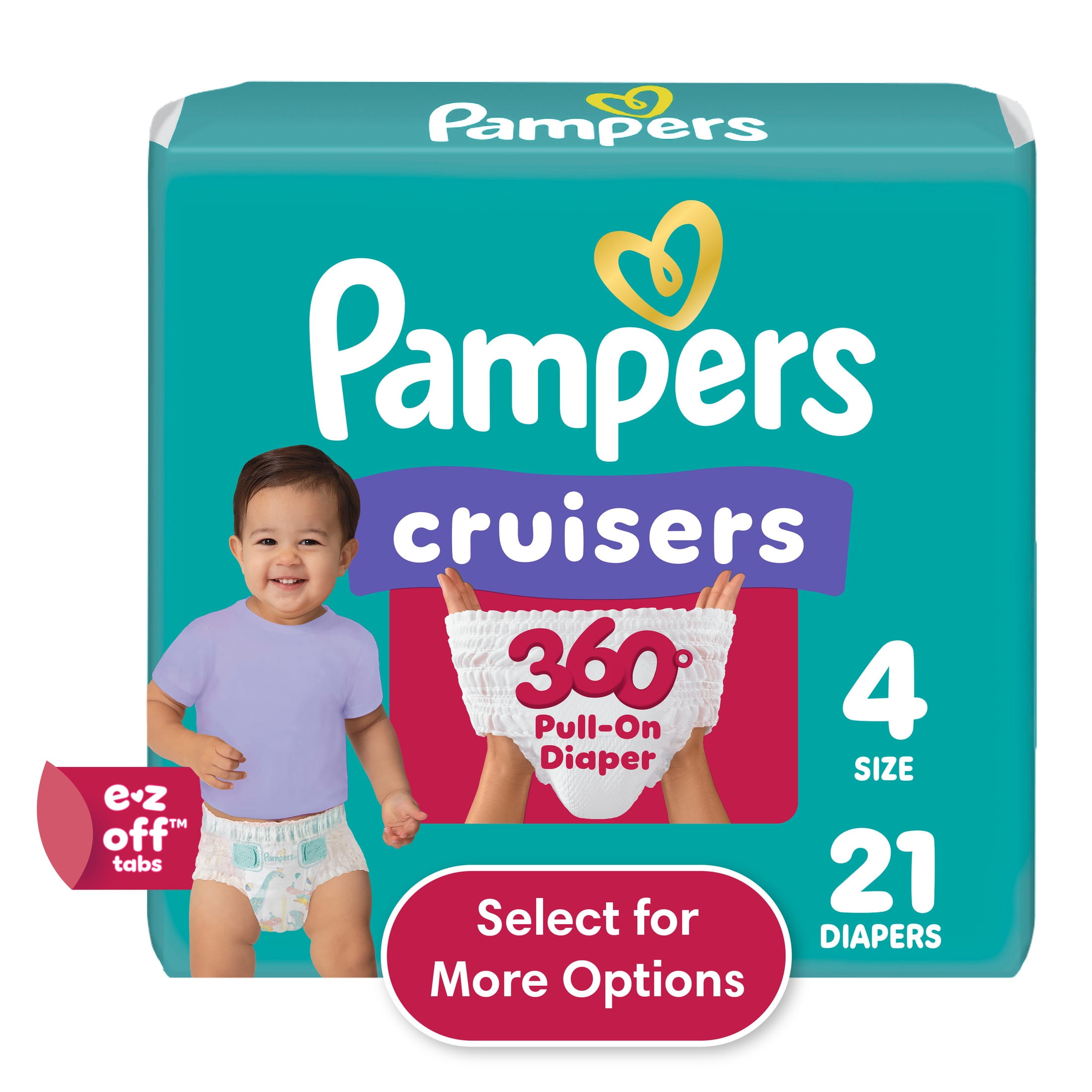 Pampers Swaddlers Diapers Size 6, 108 Count and Pampers Cruisers 360 Diapers Size 6, 17 Count