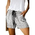 thumbnail image 5 of Women's Baggy Shorts Comfy Summer Leopard Drawstring Elastic Waist Casual Pants Loose High Waisted Short with Pockets S-5XL, 5 of 5