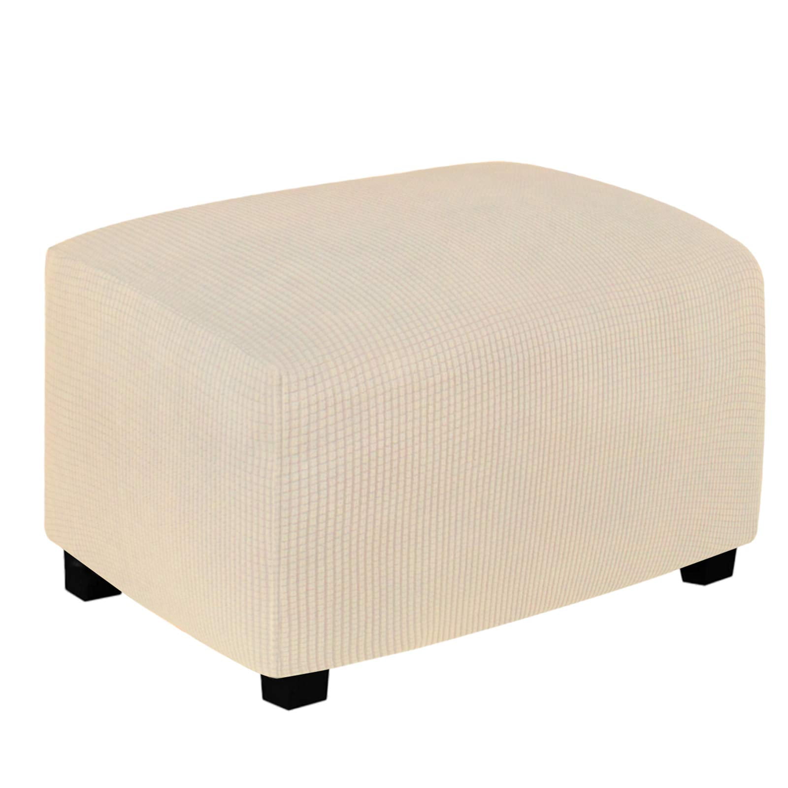 EasyGoing Jacquard Stretch Ottoman Cover Rectangle slipcover, Small