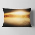 thumbnail image 2 of Designart Sunset with Views on the Lake - Landscape Printed Throw Pillow - 12x20, 2 of 5