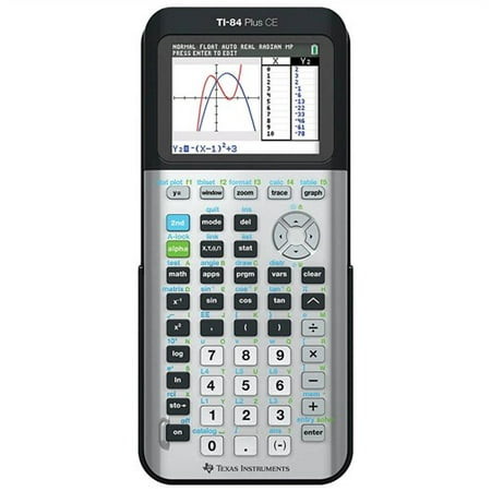 Texas Instruments 84PLCE/TBL/1L1/AC TI-84 Plus CE Graphing Calculator - Space Gray Texas Instruments TI-84 Plus CE - Space Gray Brand New Includes One Year Limited Warranty The Texas Instruments TI-84 Plus CE is a graphing calculator which helps visualize concepts clearly & make faster  stronger connections between equations  data  & graphs in full color. This electronically upgradeable graphing calculator is designed with the most up-to-date functionalities & software applications. The built-in MathPrint™ functionality allows you to input & view math symbols  formulas and stacked fractions exactly as they appear in textbooks. The calculator comes with a 320 x 240 pixel (2.8  diagonal) full-color display  154KB RAM memory and 3 MB FLASH ROM memory for data archive & storage of apps. The TI-84 Plus CE is permitted to be used in most high school standardized tests  including AP Exams  IB Exam  SAT  PSAT & ACT. The included USB cable allows the calculator to connect to other compatible graphing calculators and computers. Import photos from a computer to the calculator & graph on top of the images to create an engaging learning experience. The TI Rechargeable Battery conveniently recharges using a USB cable  wall charger or TI-84 Plus C Charging Station. TI-84 Plus CE Features: Graphing Calculator TI Rechargeable Battery 2.8  Vibrant Backlit Color Screen MathPrint™ Functionality 3 MB Flash ROM 154KB RAM Memory Pre-loaded Apps & Images Ability to Utilize Images: - .jpeg  .jpg  .bmp  .png Internal Clock With Date & Time Display Catalog Syntax Help 30% Lighter & Thinner -than Earlier Generation TI-84 Plus Models 15 Colors For Function Graphing USB Port For: - Computer Connectivity - Unit-To-Unit Communication Horizontal & Vertical Split-Screen Stores Up To 10 - 20x20 Matrices 15 Probability Distribution Functions View Graph & Table Side-By-Side