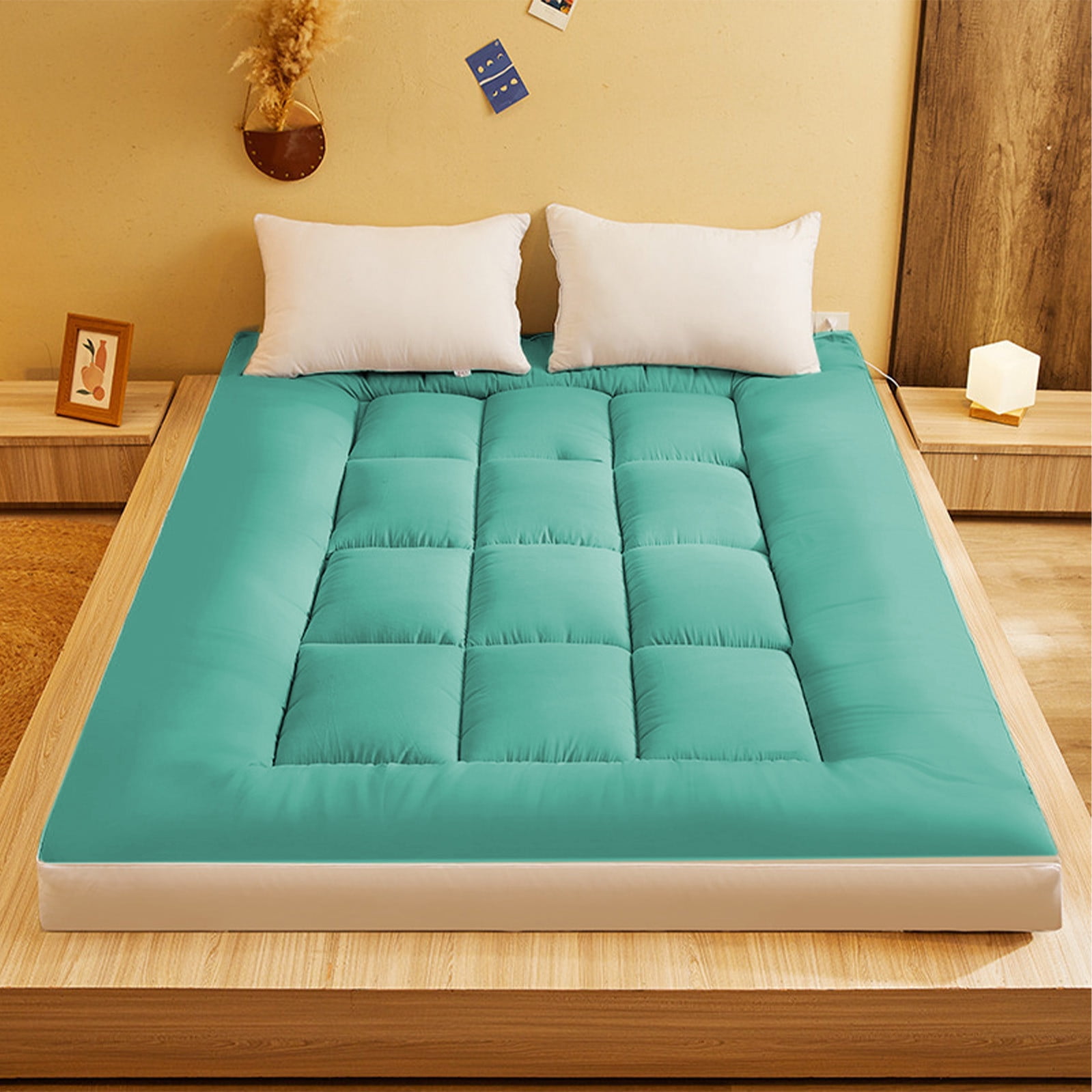 Class Fiber Mattress,59.06x78.74" Thickened Soft Padded Mattress with Water Washed Brushed Fabric,Breathable Humidity Wicking,Foldable Design for Easy Storage,Ideal for Full Size Bed