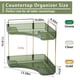 thumbnail image 4 of Organizador de esquina para baño Shuang Qing de 2 niveles, plástico verde, 4 of 6