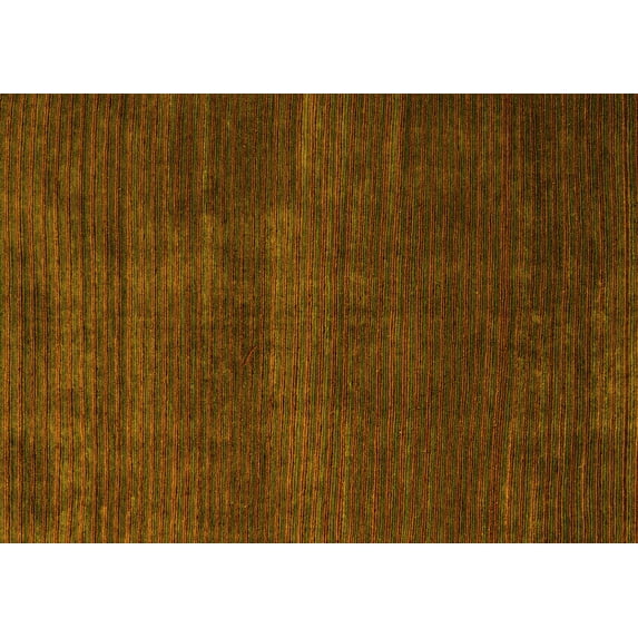 Ahgly Company Indoor Rectangle Abstract Yellow Modern Area Rugs, 7' x 10'