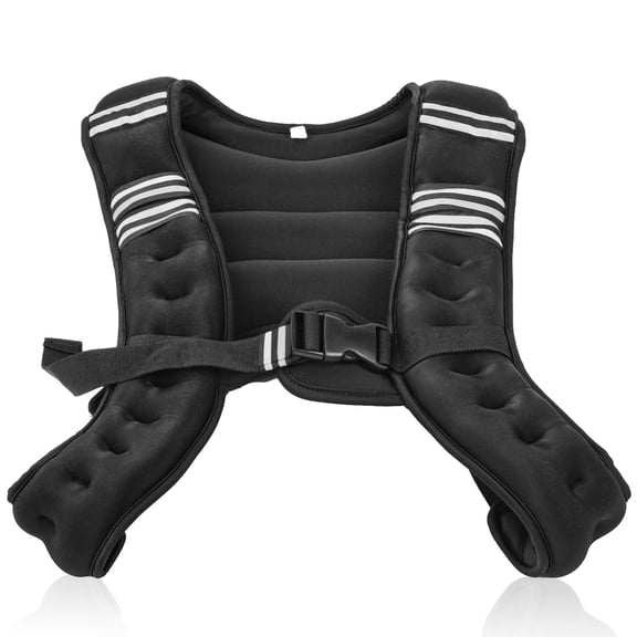 Weighted Vest, 12lb Weight Vest with One Adjustment Straps for Men Women, Weight Vests with Reflective Stripe for Strength Training, Running, Jogging, Walking