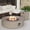 Gray, variant on VENTOPYR 2-Piece Outdoor 40.5-inch Gray Round Propane Firepit Table Set w Tank Table