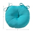 thumbnail image 6 of Solid Teal 15 in. Outdoor Bistro Chair Cushion, Set of 4, 6 of 7